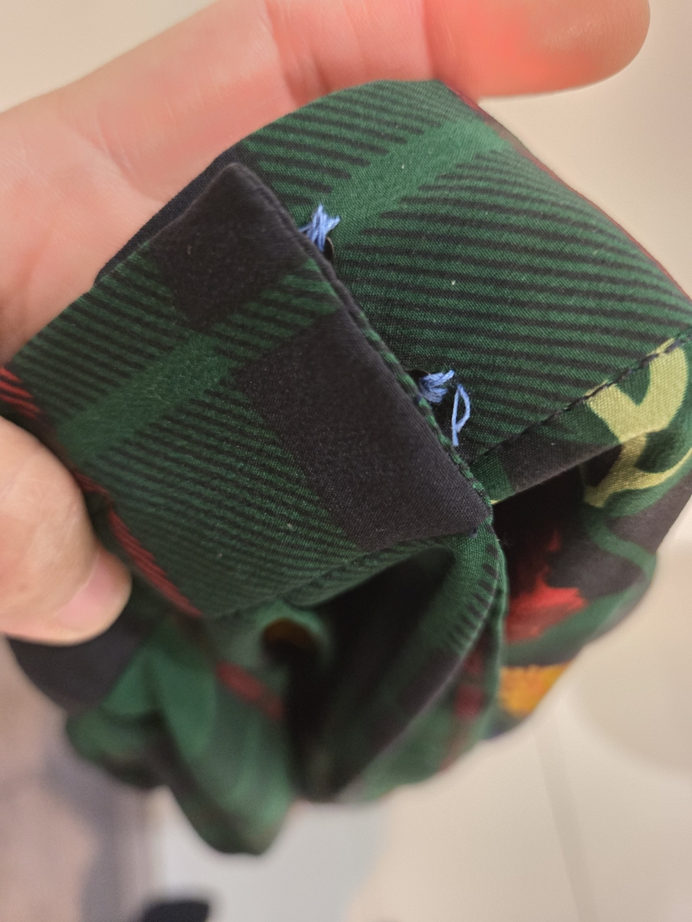 ALFRED SUNG Silk Plaid Midi Skirt - Picture 4 of 6